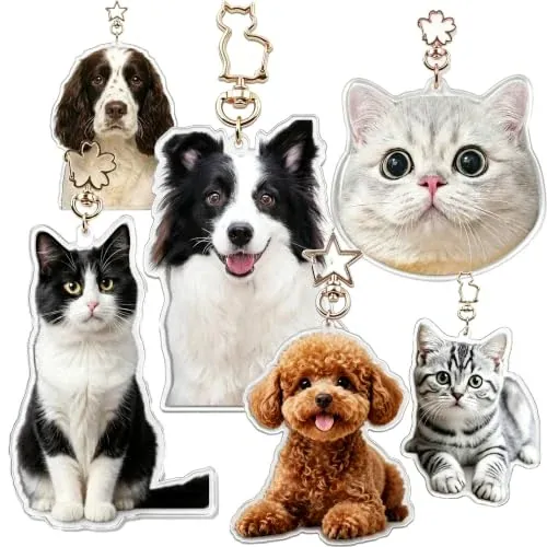 Personalized Acrylic Pet Keychains