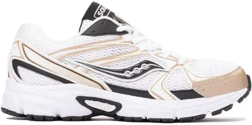 Saucony Ride Millennium Athletic Shoe - White / Gold / Black