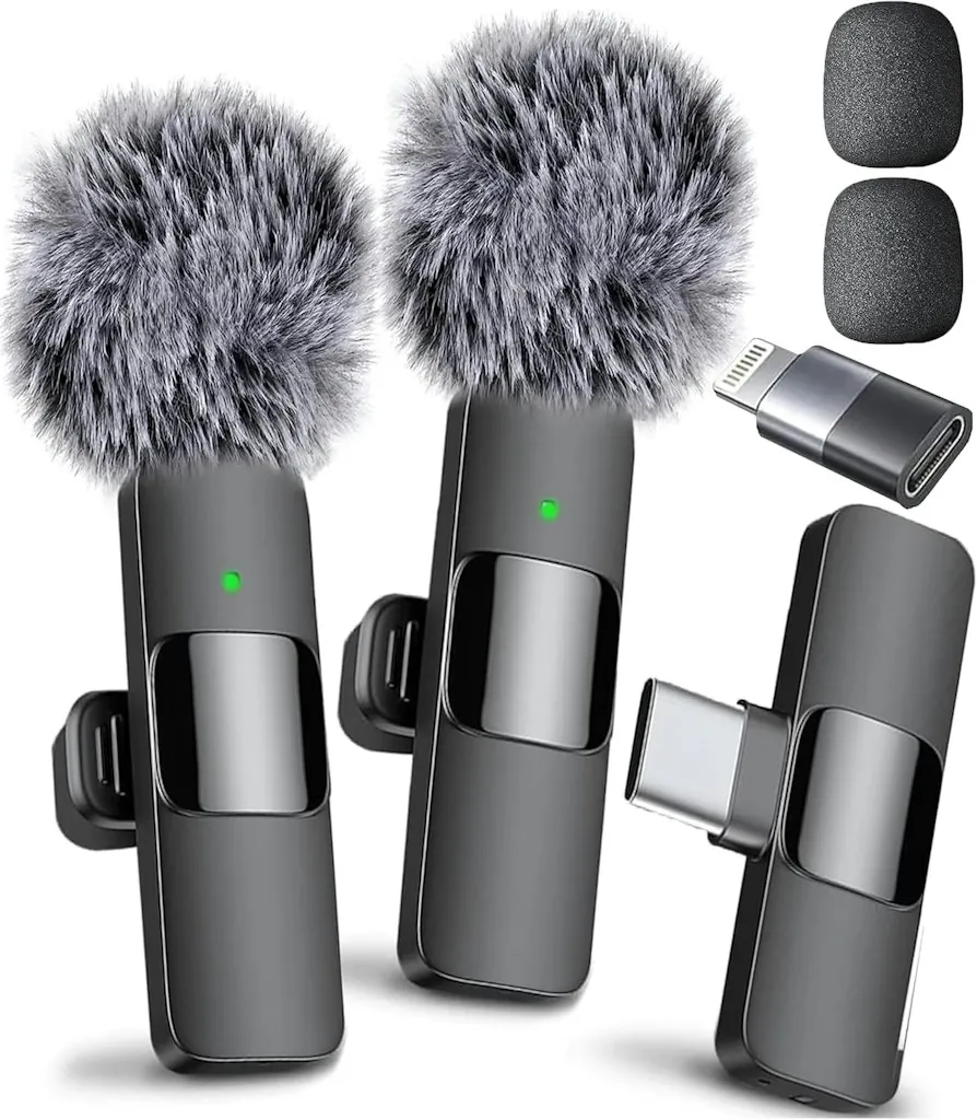 Mini Mic Pro Wireless Lavalier Microphone for iPhone & Android