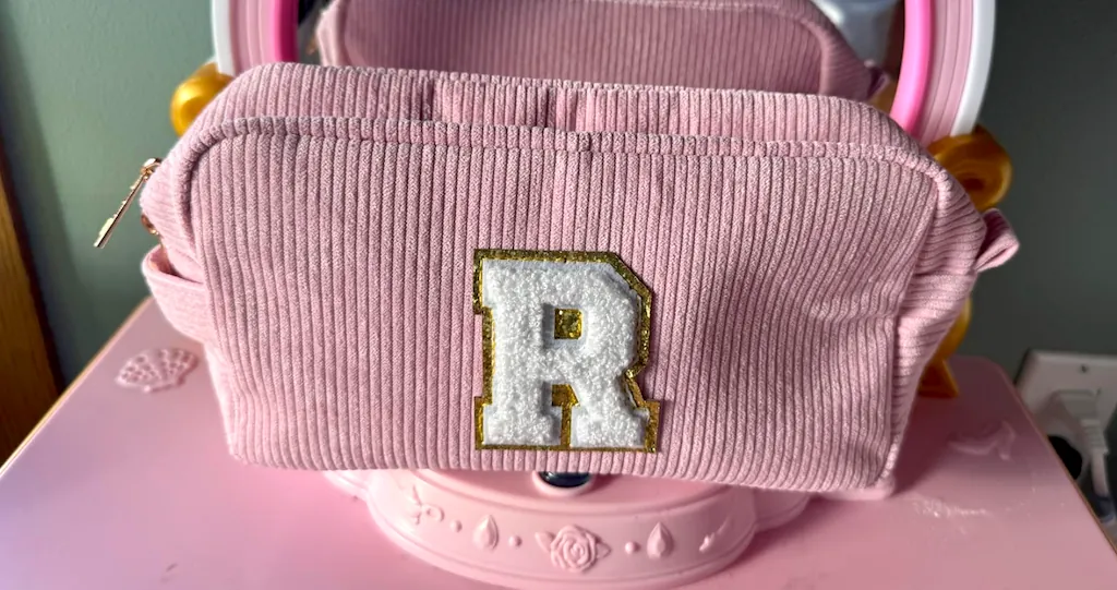 Personalized Initial Makeup Bag