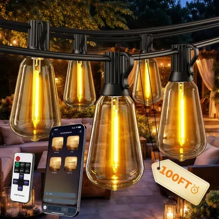 Ecoeve 100' Outdoor String Lights
