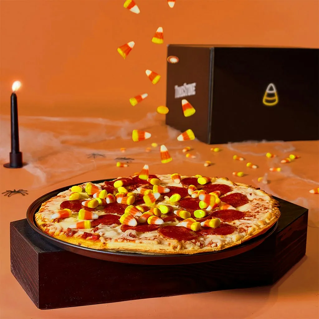 Tombstone Candy Corn Pizza Kit