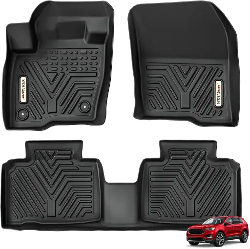YITAMOTOR Custom Fit All-Weather Floor Liners for Ford Edge
