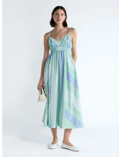Free Assembly Women's and Women's Plus Striped Cotton Maxi Dress XL/XXL