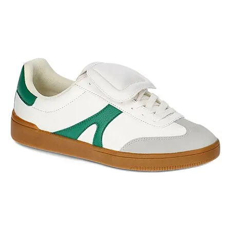 No Boundaries Women's Fashion Sneakers (White/Green)