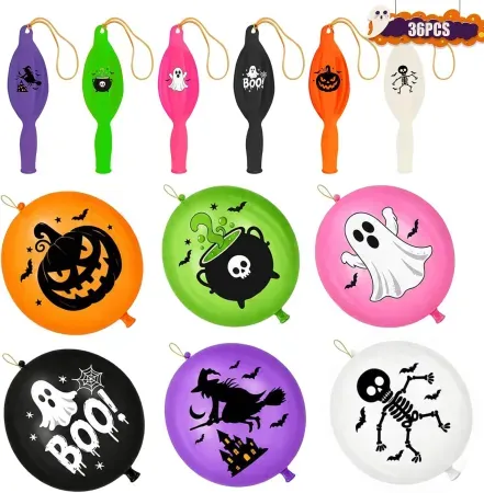 36-Pack Auch Halloween Punch Balloons Party Favor Set