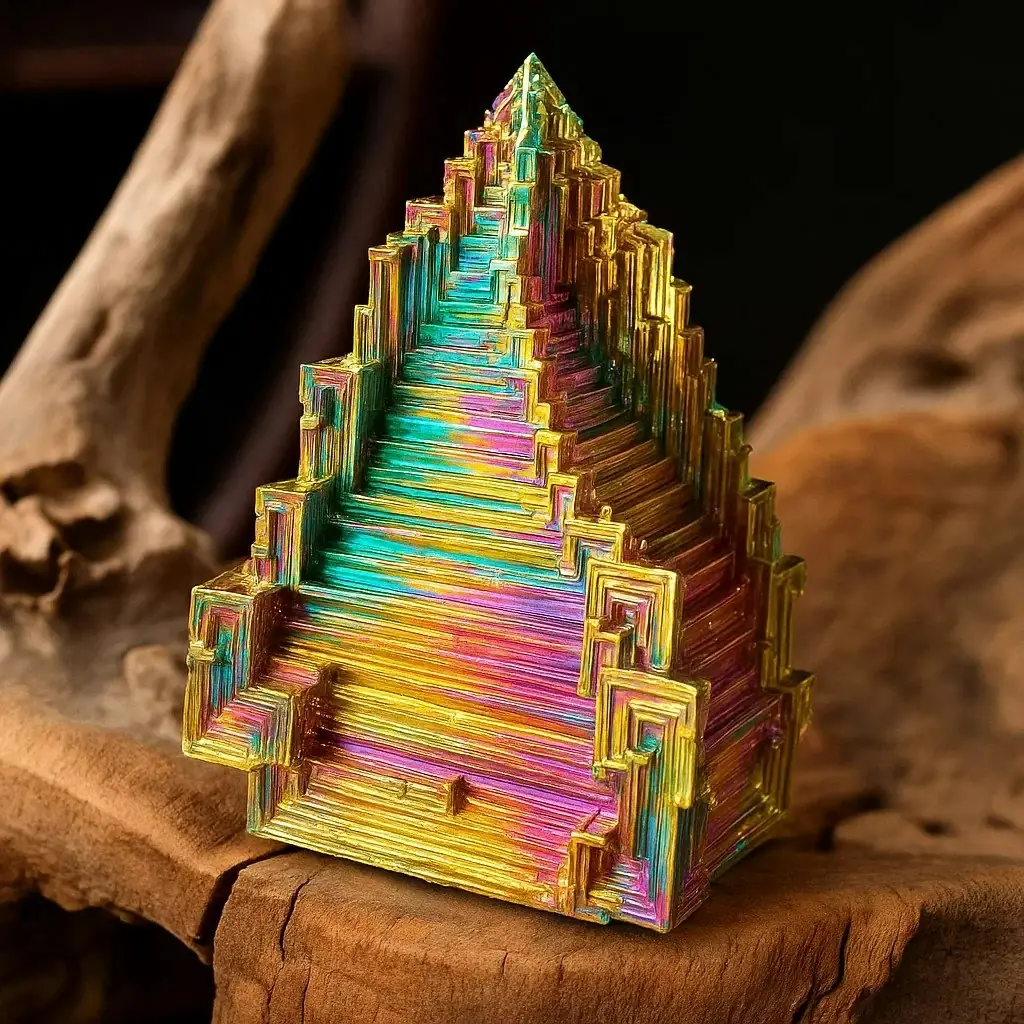 Aura Rainbow Titanium Bismuth Quartz Crystal Mineral Specimen Decor