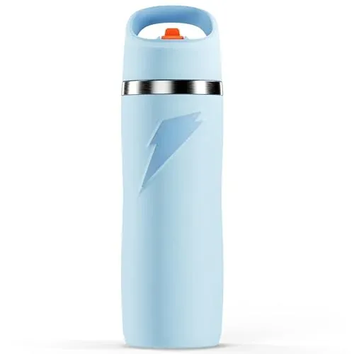 Gatorade 'Overtime' 22oz Stainless Steel Water Bottle Straw Cap