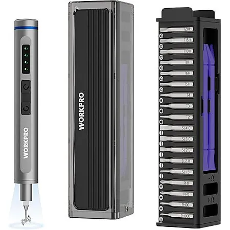 36-Pc WORKPRO Mini Electric Screwdriver Set