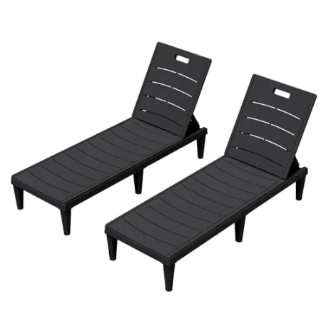 2-Pack Greesum Adjustable Chaise Lounges