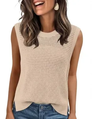 Totatuit Crochet Tank Tops for Women