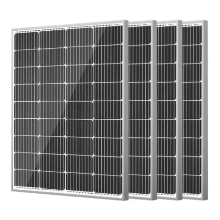 4-Pack HQST 100W 12V Monocrystalline Solar Panel