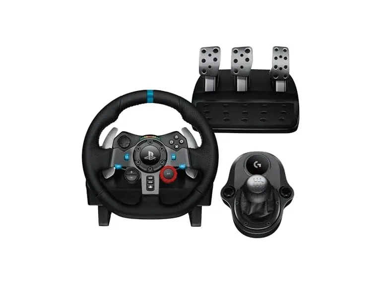 Open Box Logitech G29 Driving Force Racing Wheel and Pedals with Shifter, Force Feedback, For PS4, PS5 & PC