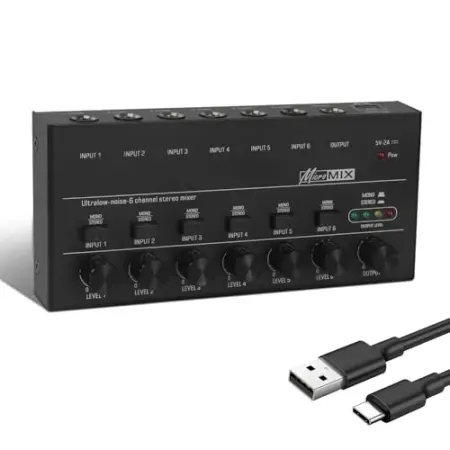 Horse Audio 6-Channel Stereo Line Mixer