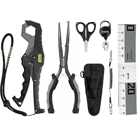 Booms Fishing 6-Piece Fishing Tools Kit (Gray or Green)