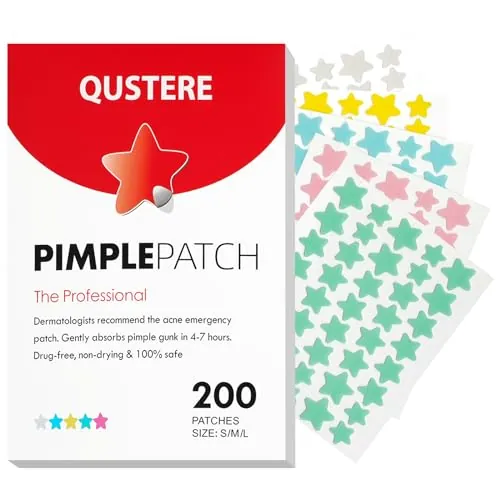 Pimple Patches for Face, Hydrocolloid Acne Patches, 200 Count