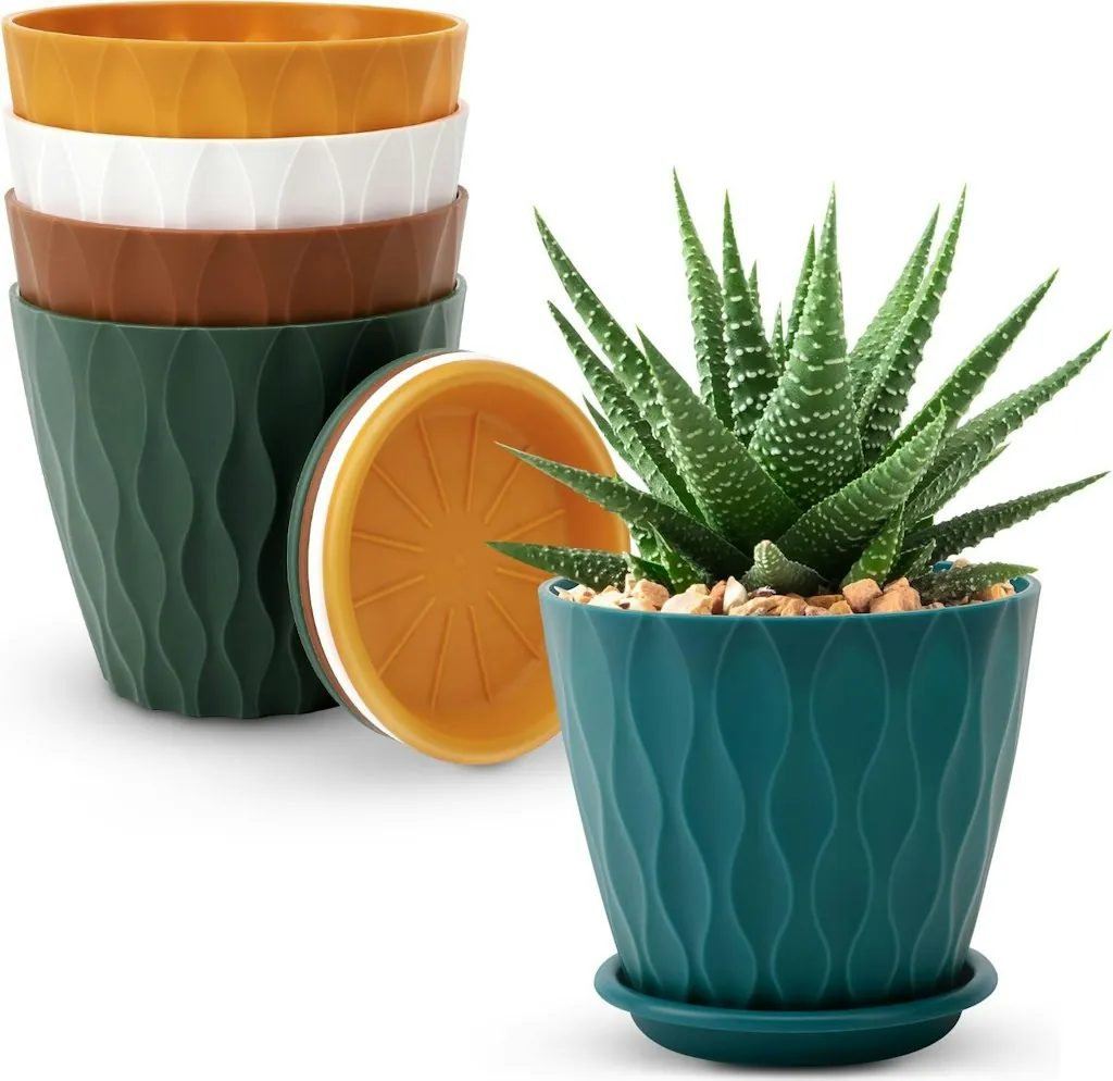 Ynnico 4" Plant Pot 5-Pack