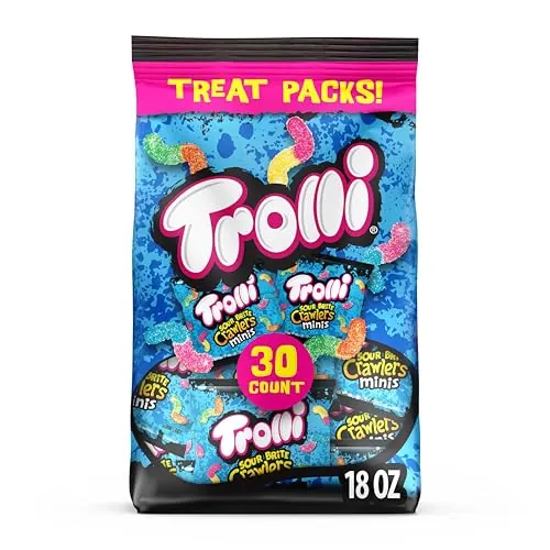 Trolli Mini Sour Brite Crawlers Candy 30-Count