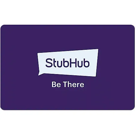$100 StubHub eGift Card (Email Delivery)