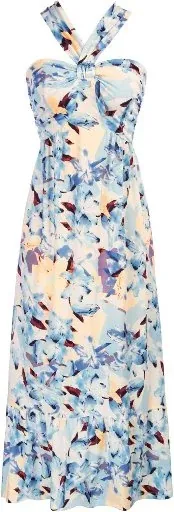 GRACE KARIN Womens Summer Floral Halter Boho Maxi Dresses