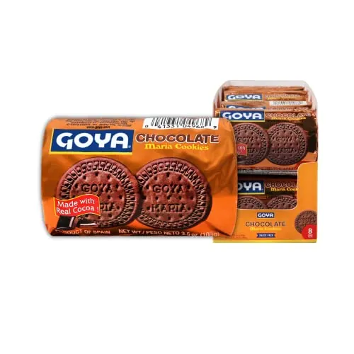 Goya Foods Chocolate Maria Cookies 3.5 Ounce 8-Pack