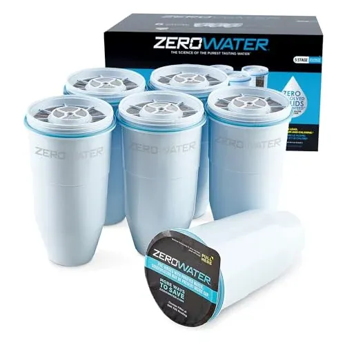 ZeroWater Official 5-Stage Replacement Filters 6-Count