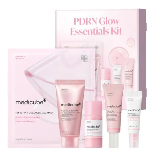 medicube PDRN Glow Essentials Kit Mini Skincare Travel Set 5-Step Routine