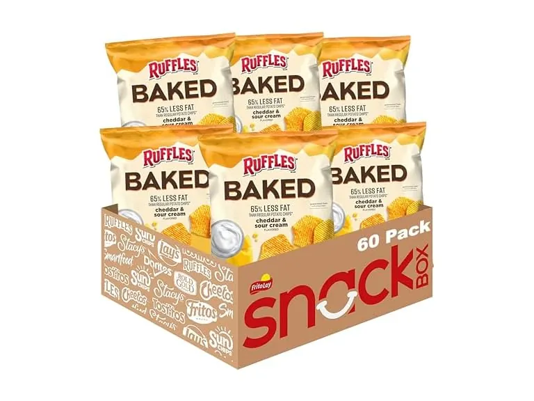 60pk Baked Ruffles Cheddar & Sour Cream 0.8 Ounce