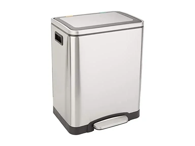 Amazon Basics 30L Dual-Bin Soft-Close Trash Can