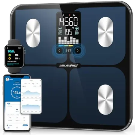 ABLEGRID Smart Bathroom Scale w/ Body Fat Measurement