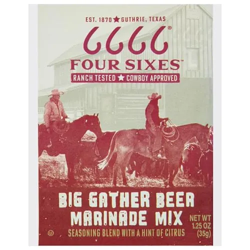 Four Sixes Big Gather Beer Marinade Mix 1.25-Oz