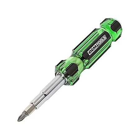 OEM Tools 13-In-1 Slotted/Flathead Metal Screwdriver Bit Tool (Green)