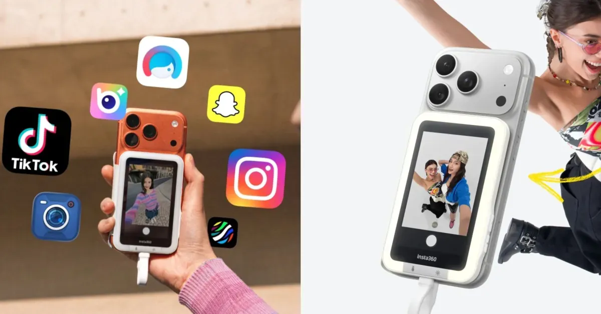 Insta360’s magnetic iPhone selfie screen is