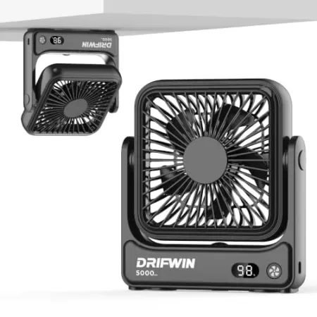 DRIFWIN 5000mAh Magnetic Ultra-Slim Rechargeable Travel Fan