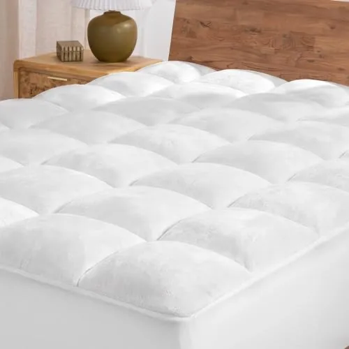 Bare Home Pillow-Top Reversible Mattress Pad King