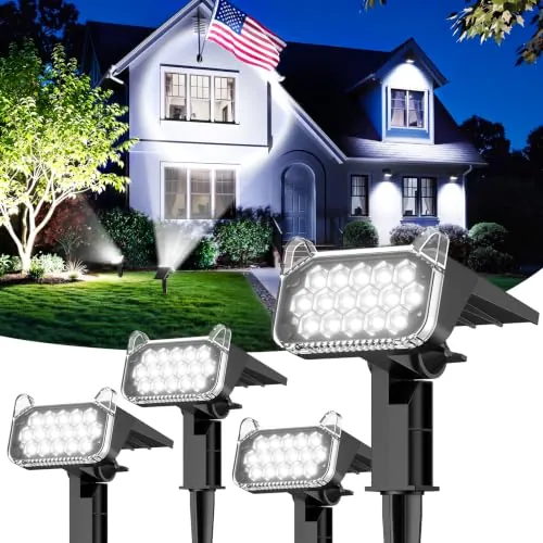 TuyLuxe Solar Spot Lights 4-Pack
