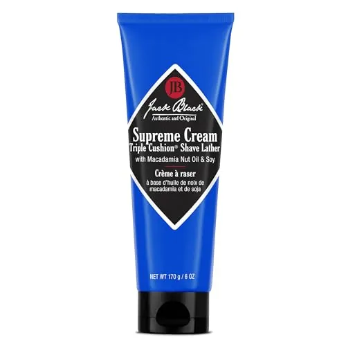 Jack Black Supreme Cream Triple Cushion Shave Lather 6-Ounce