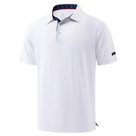 Obla Men's Short Sleeve Dry Fit Moisture Wicking Performance Athletic Golf Shirt