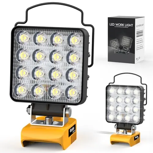 Ecarke Adjustable 112W LED Work Light for DeWALT 20V Batteries (Tool Only)