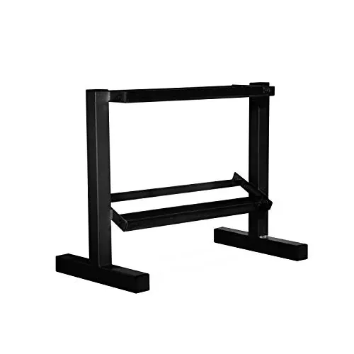 CAP White 24-Inch 2-Tier Dumbbell Storage Rack