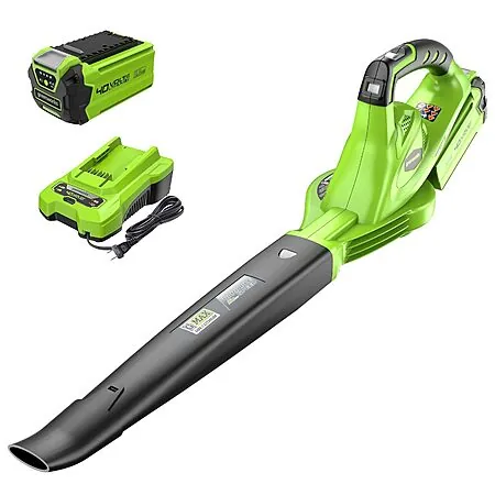 Greenworks 40V Cordless 135 CFM Leaf Blower w/ 2.0 Ah Battery & Charger
