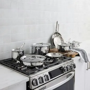 All-Clad D3 13-Piece Stainless Steel Cookware Set