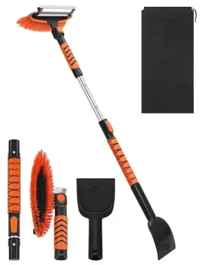 Ordenado 43" Extendable Snow Brush and Ice Scraper
