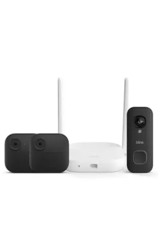Blink Outdoor XR+ and Wired Doorbell 2K+ 2 Camera System