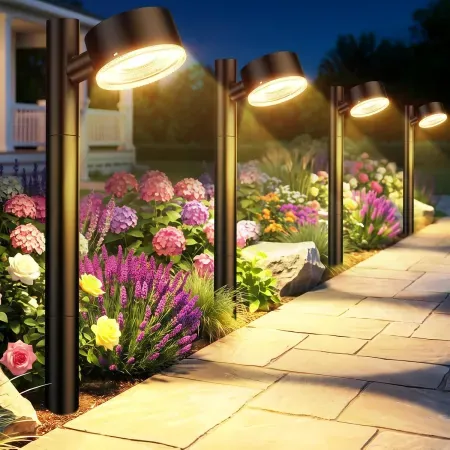 8-Pack ELECLINK Adjustable Solar Powered Garden Lights