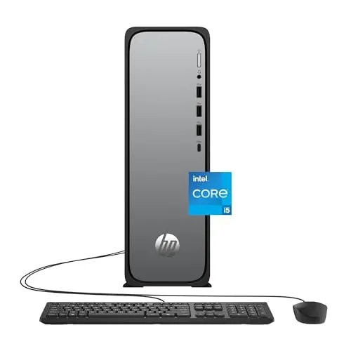HP OmniDesk Slim Desktop PC, Intel Core i5-14400, 8GB RAM, 512GB SSD