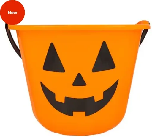 Festive Voice Pumpkin Trick or Treat Bucket