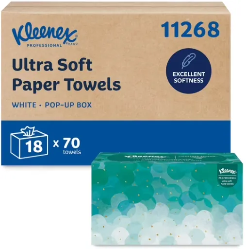 Kleenex Professional Ultra Soft Paper Hand Towels (18 Boxes of 70 Sheets, 1,260 Sheet Total)