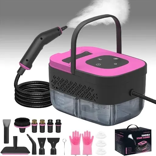 Portable Steam Cleaner with 16 Accessories and 6-Level Adjustable Heat