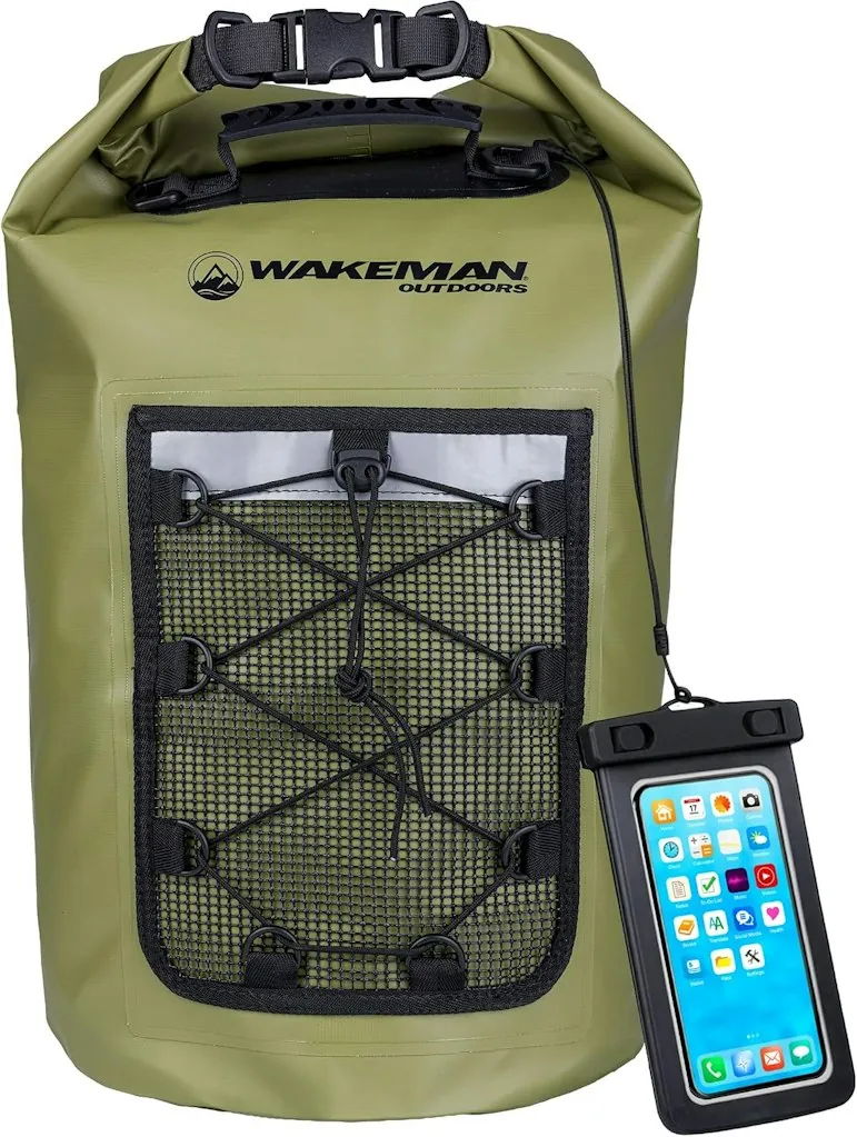 Wakeman 20L Roll Top Waterproof Dry Bag
